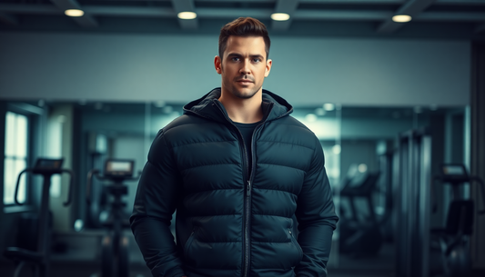 Fitness Brothers Zipper Fashion Casual Loose Padded Jacket GymFromHouse.com Gym and Fitness Store at Gym From House