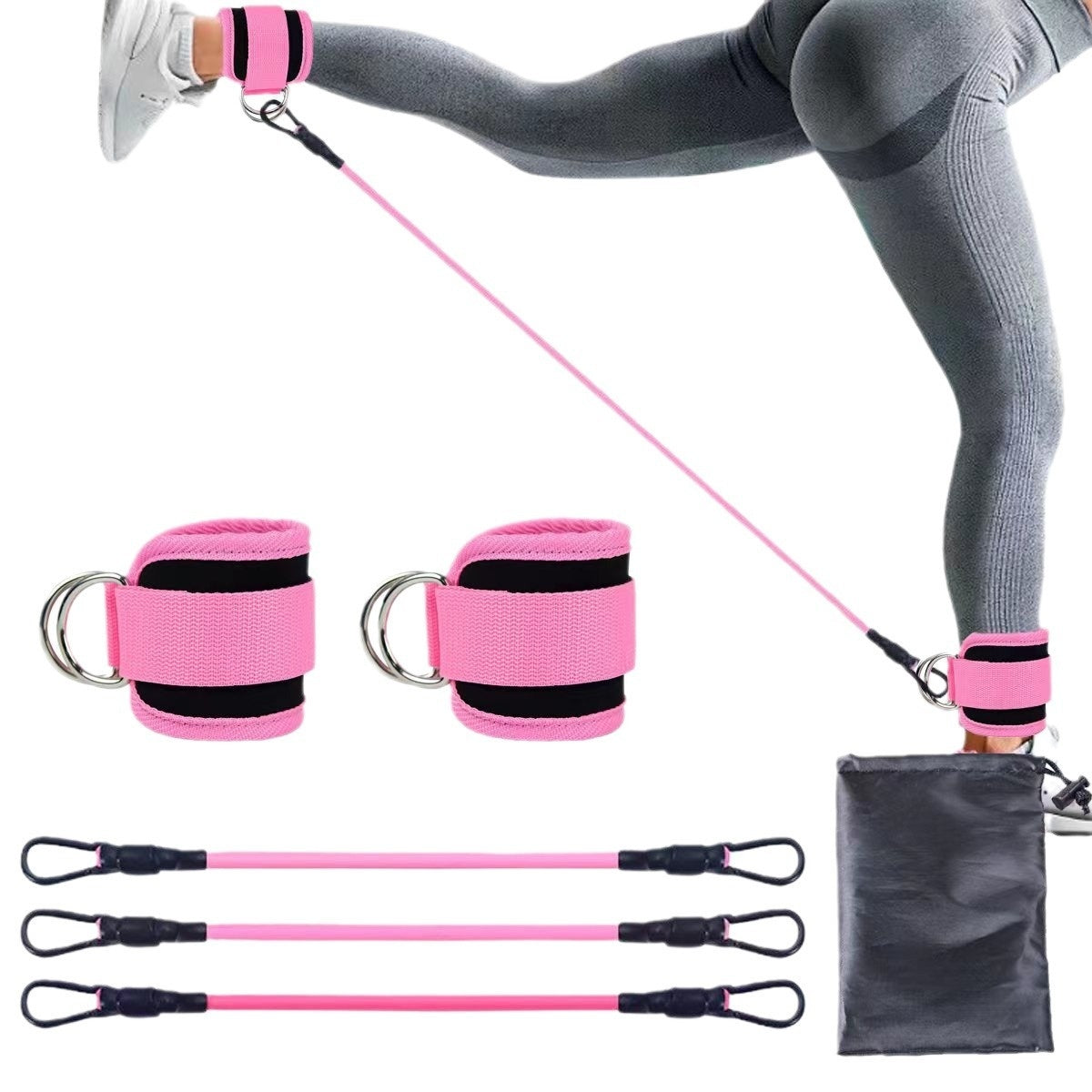 Ankle Strap Resistance Bands Hip Leg Strength Pull Rope Fitness