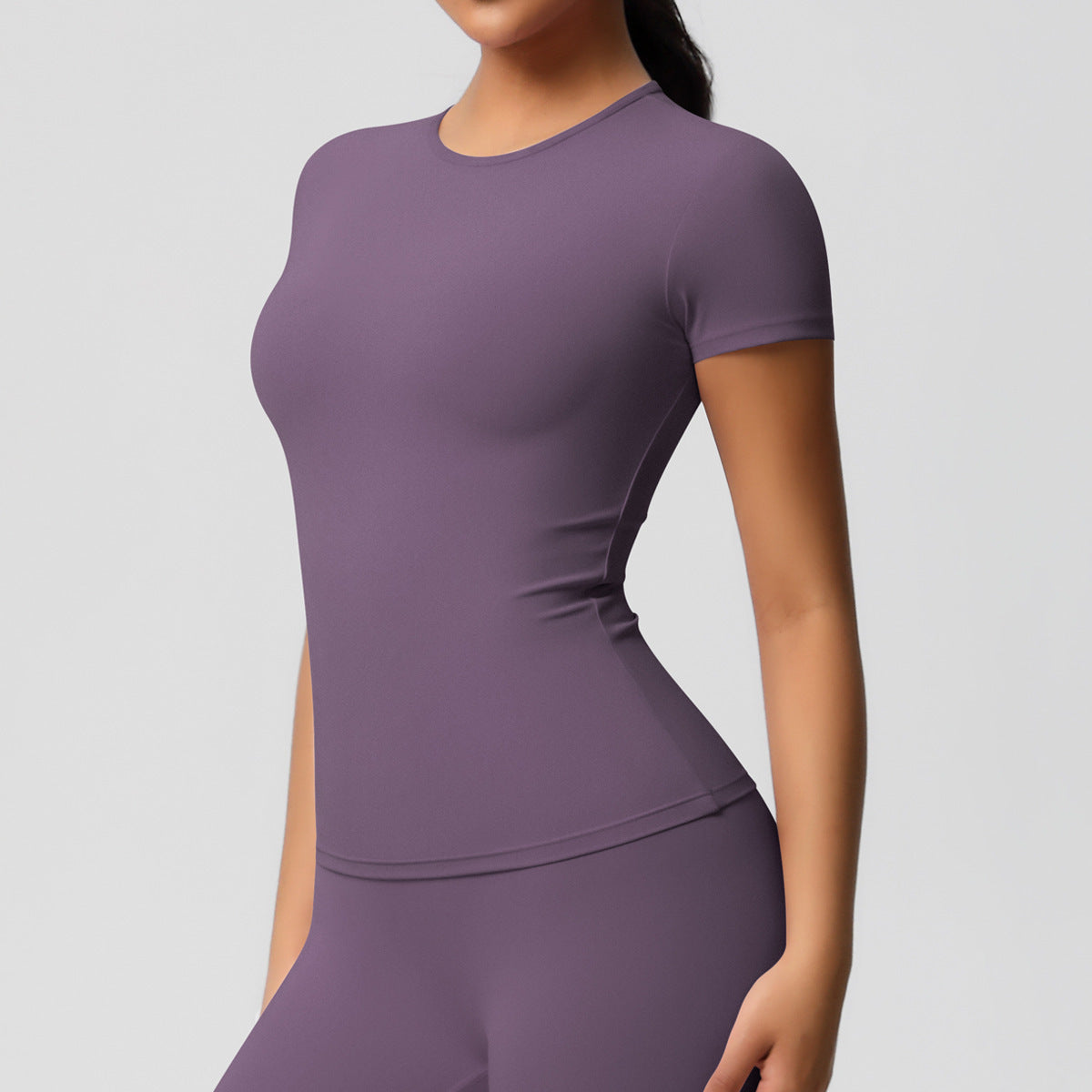 Silky Quick-Dry Yoga Tee - Gym Run Outdoor Top