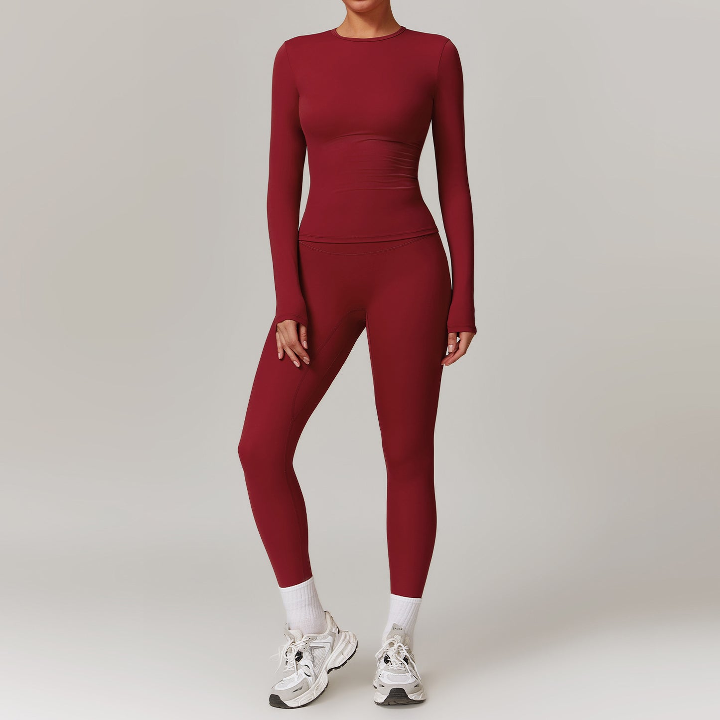 Tight-fitting Brushed Yoga Suit Quick-drying Fitness Clothes Fitness