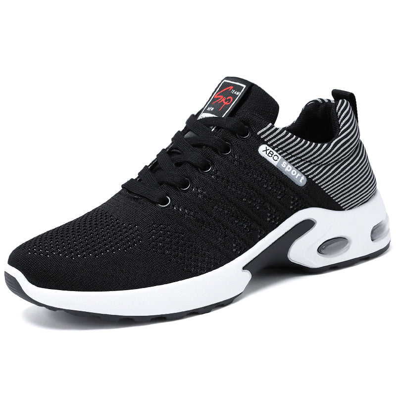 Fashion Mesh Shoes With Striped Design Men Outdoor Sports Shoes