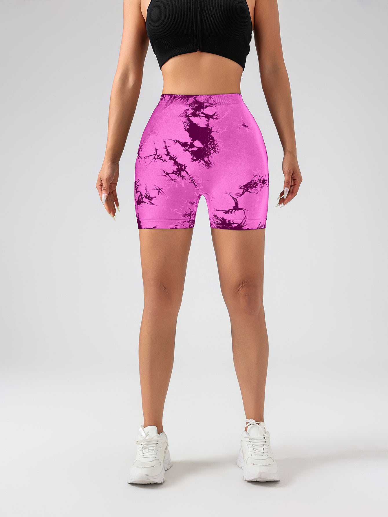 3 PACK Tie Dye Active Wear Shorts Women Workout Shorts