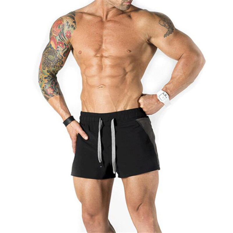 Muscle Boy Brothers Fitness Bodybuilding Stitching Sports Training Shorts