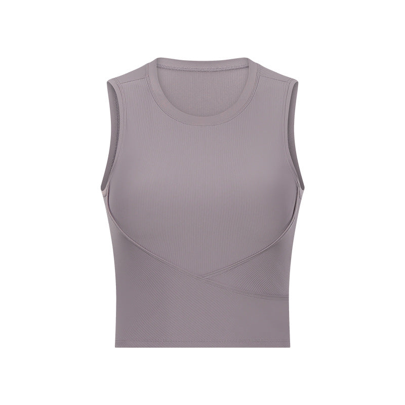 New Style Yoga Wear Threaded Sports Top