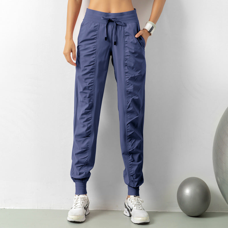 Fashion Casual Sports Pants For Women Loose Legs Drawstring