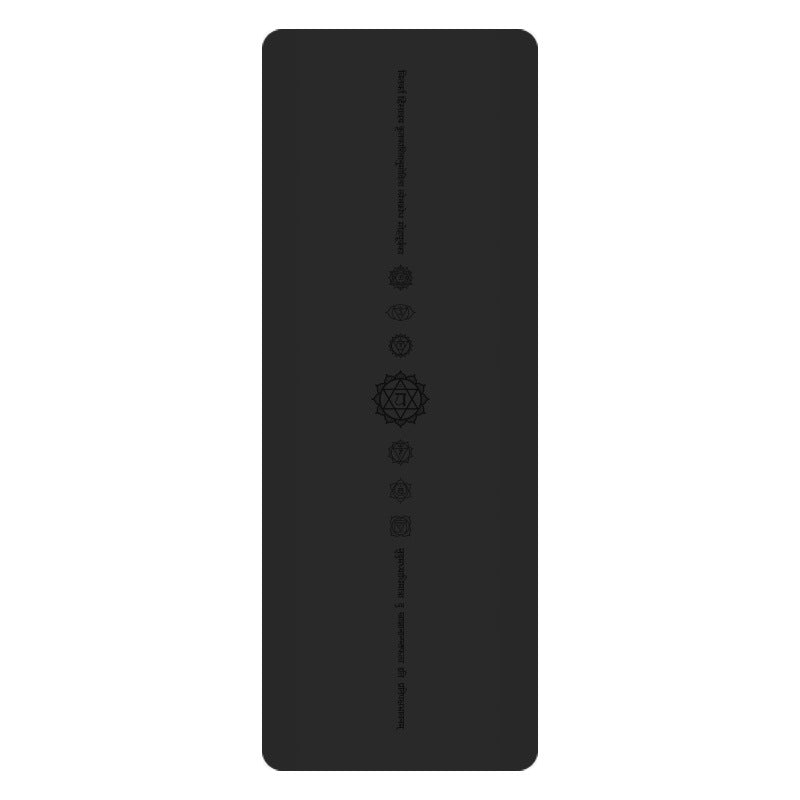 White Pu Leather Natural Rubber Rustic Yoga Mat