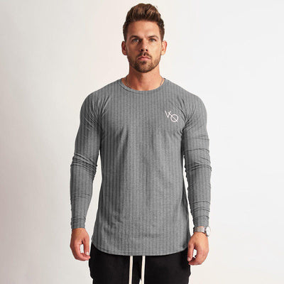 Doctor Muscle Spring Fitness Long Sleeve Men''s Sports