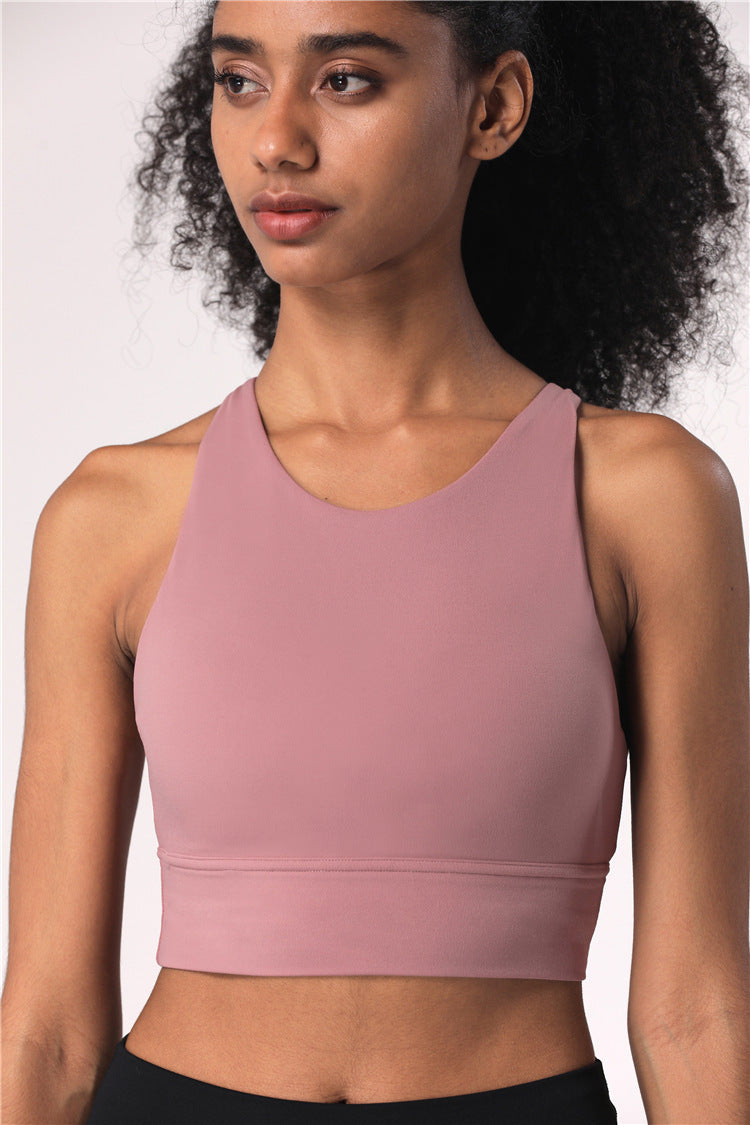 Fitness Cross Back Underwear Strappy Longline Yoga Bras Tops