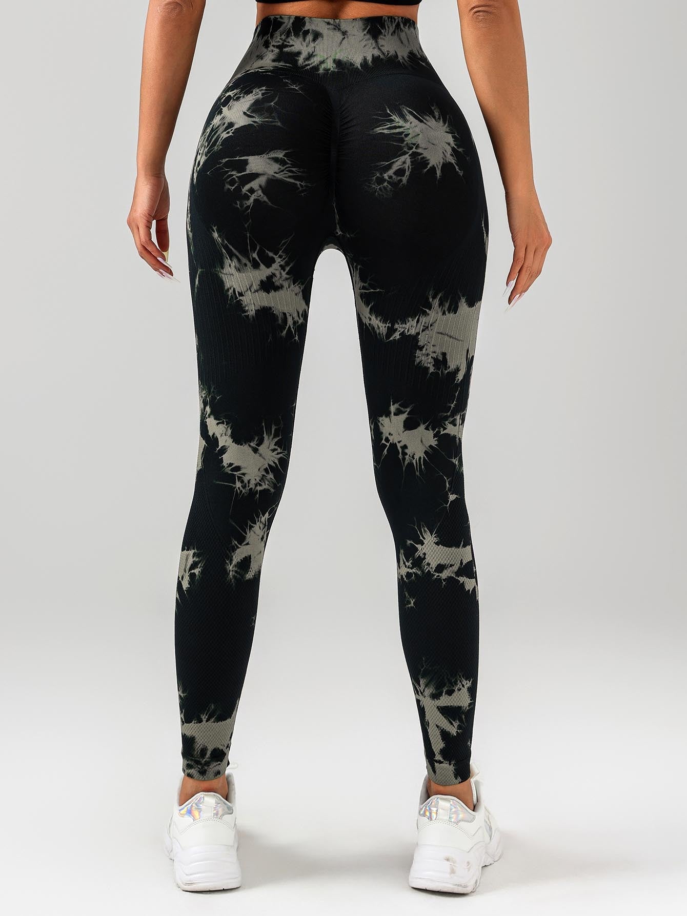 Tie Dye Workout Seamless Leggings For Women High Waist