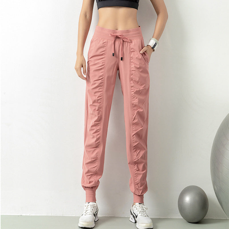 Fashion Casual Sports Pants For Women Loose Legs Drawstring