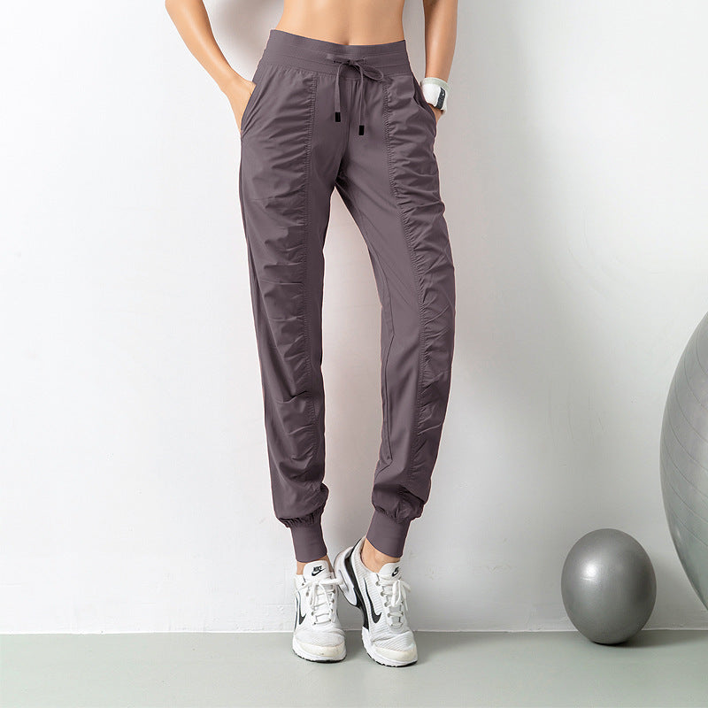 Fashion Casual Sports Pants For Women Loose Legs Drawstring