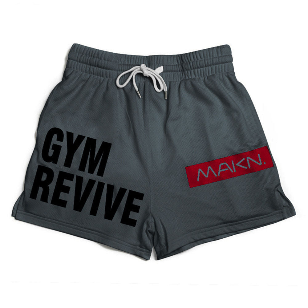 Fitness Men Shorts Mesh Breathable Multicolor Running