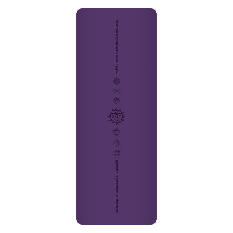 White Pu Leather Natural Rubber Rustic Yoga Mat