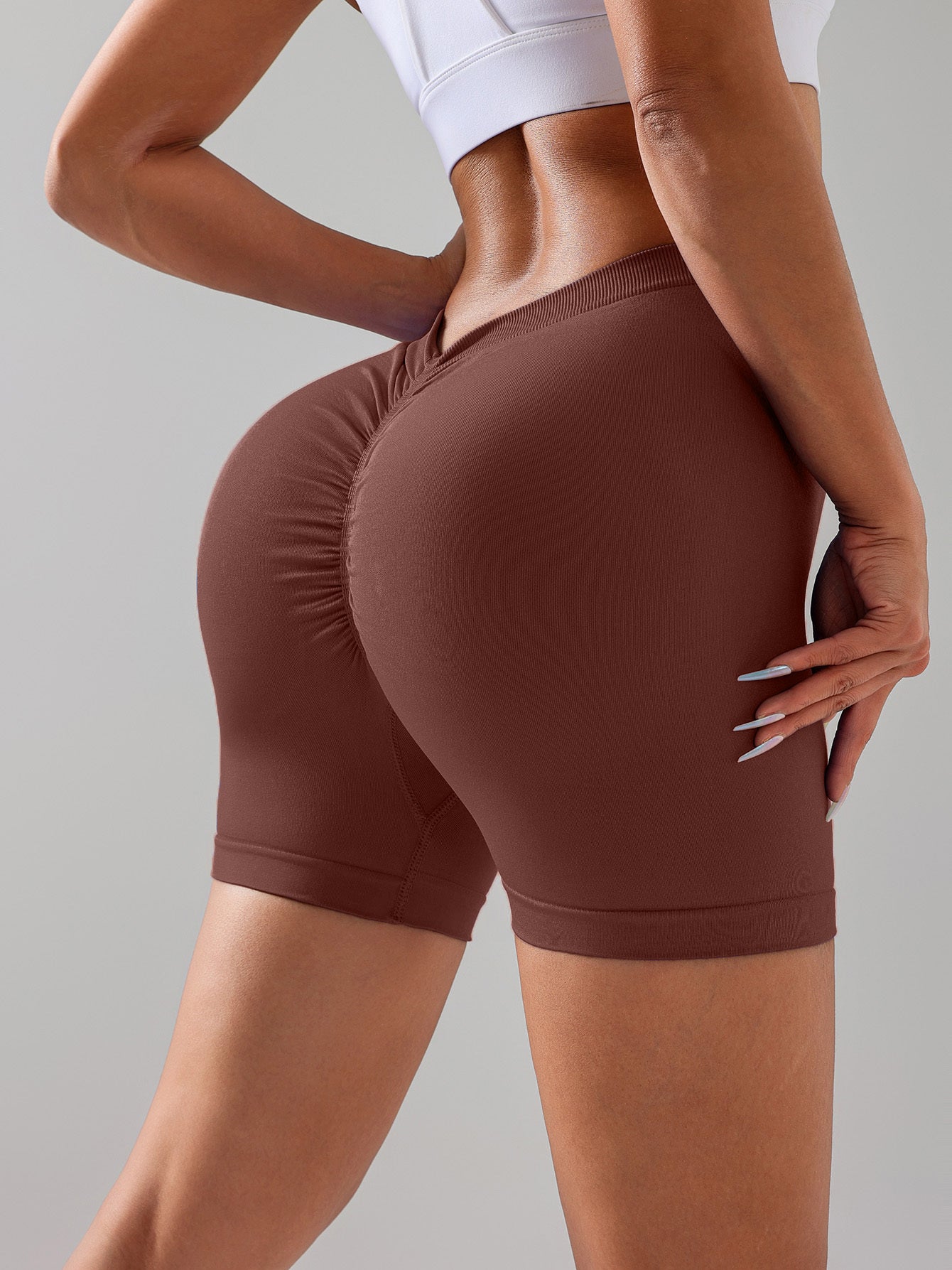 3 Pack Gym Cycling Elastic Tight Breathable V-shaped Hip Sports
