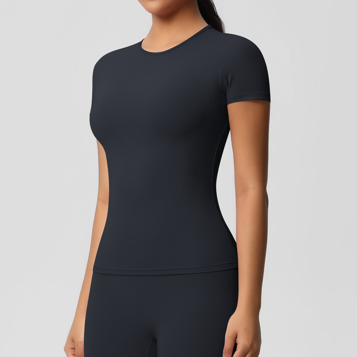 Silky Quick-Dry Yoga Tee - Gym Run Outdoor Top