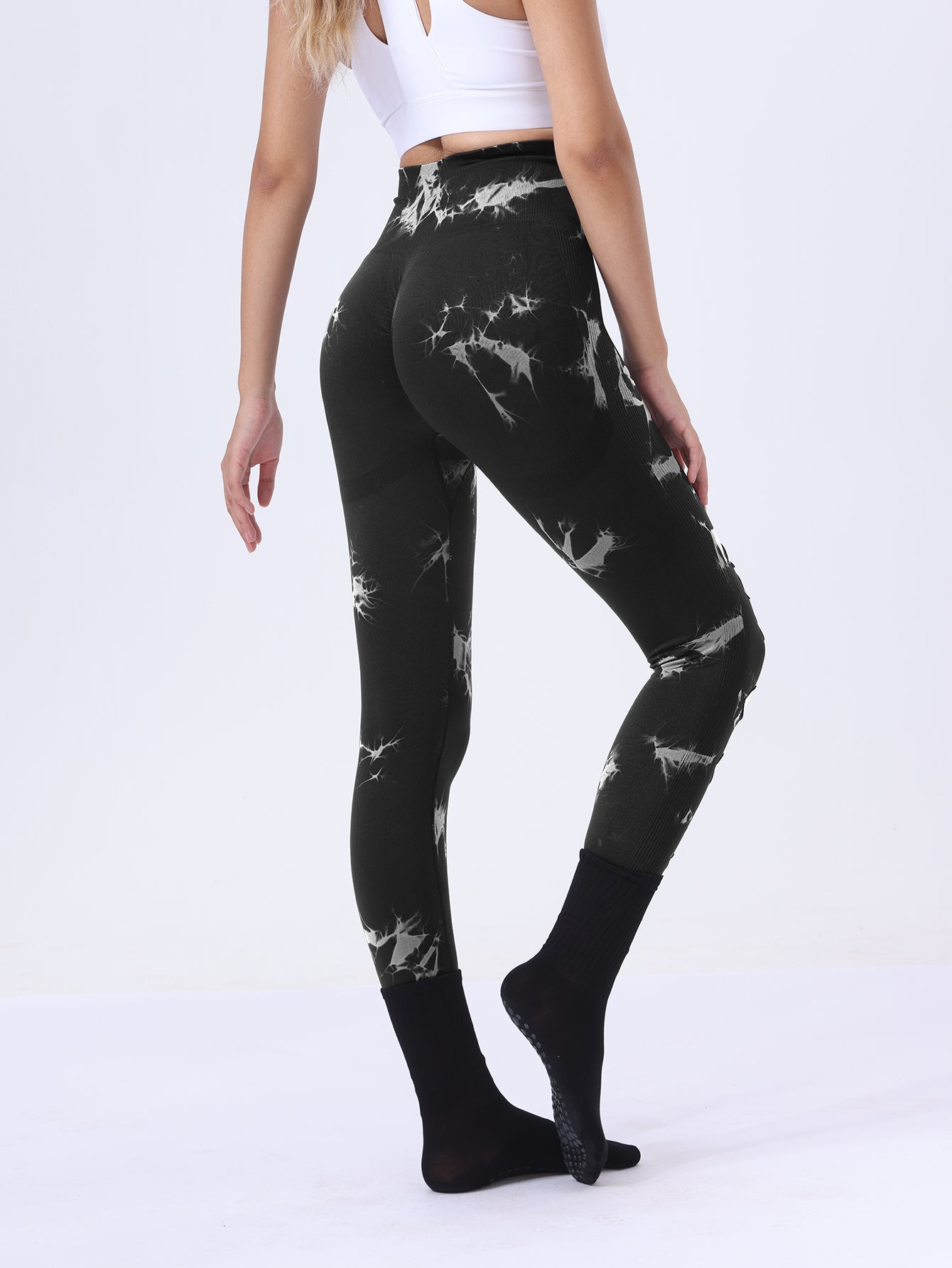 Butt Lifting Yoga Gym Athletic Pants, Hollow Out Sports Leggings