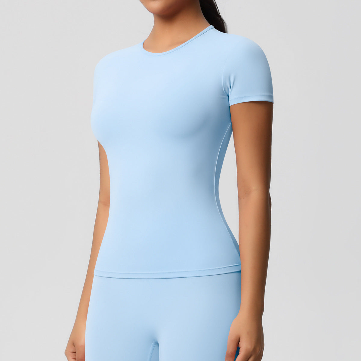 Silky Quick-Dry Yoga Tee - Gym Run Outdoor Top