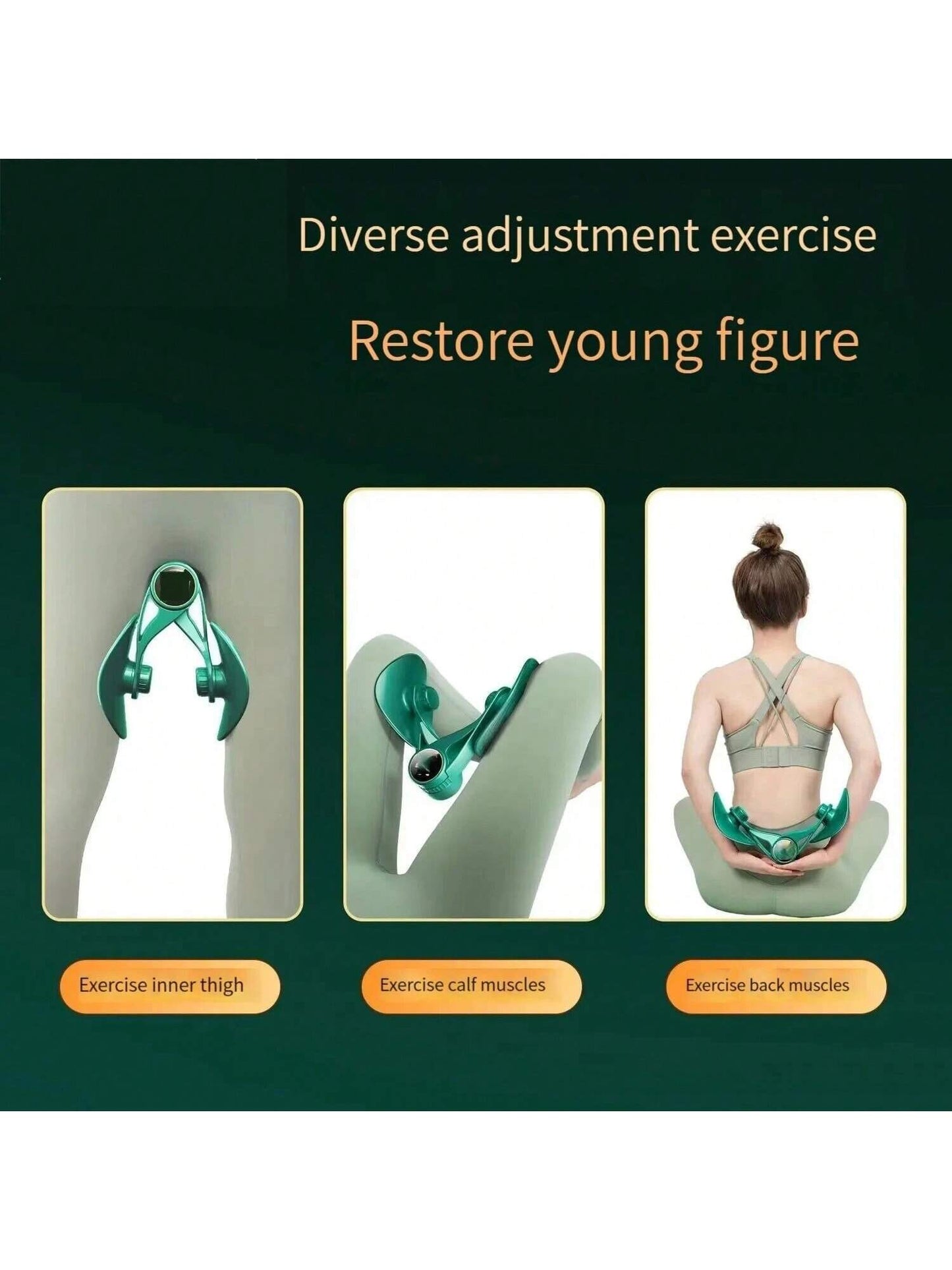 Inner Thigh Exerciser And Pelvic Floor Kegel Trainer With Resistance Bands
