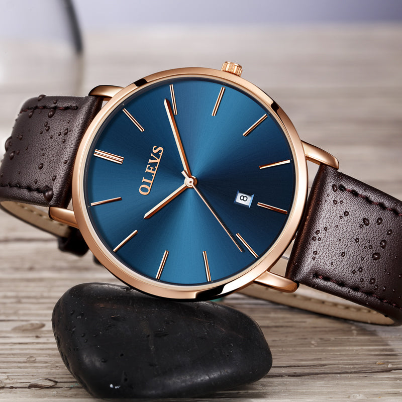 Fashion Casual Watch Men Watches Leather Sport Wristwatch