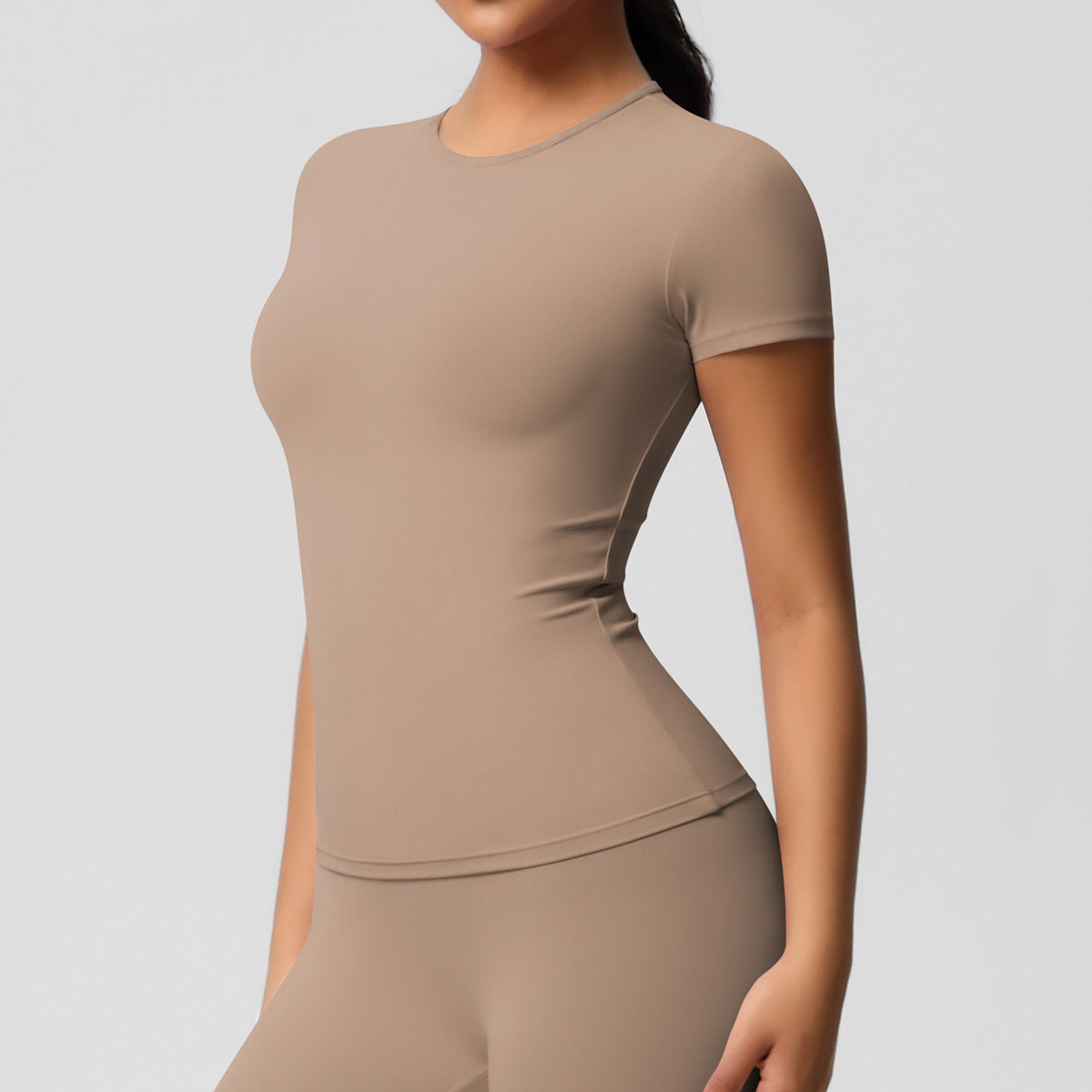 Silky Quick-Dry Yoga Tee - Gym Run Outdoor Top