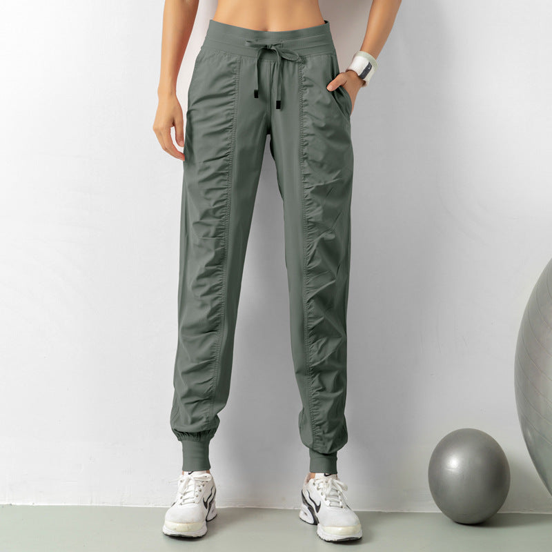 Fashion Casual Sports Pants For Women Loose Legs Drawstring