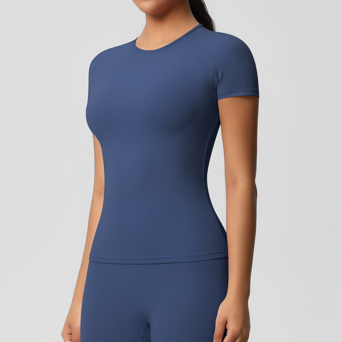 Silky Quick-Dry Yoga Tee - Gym Run Outdoor Top