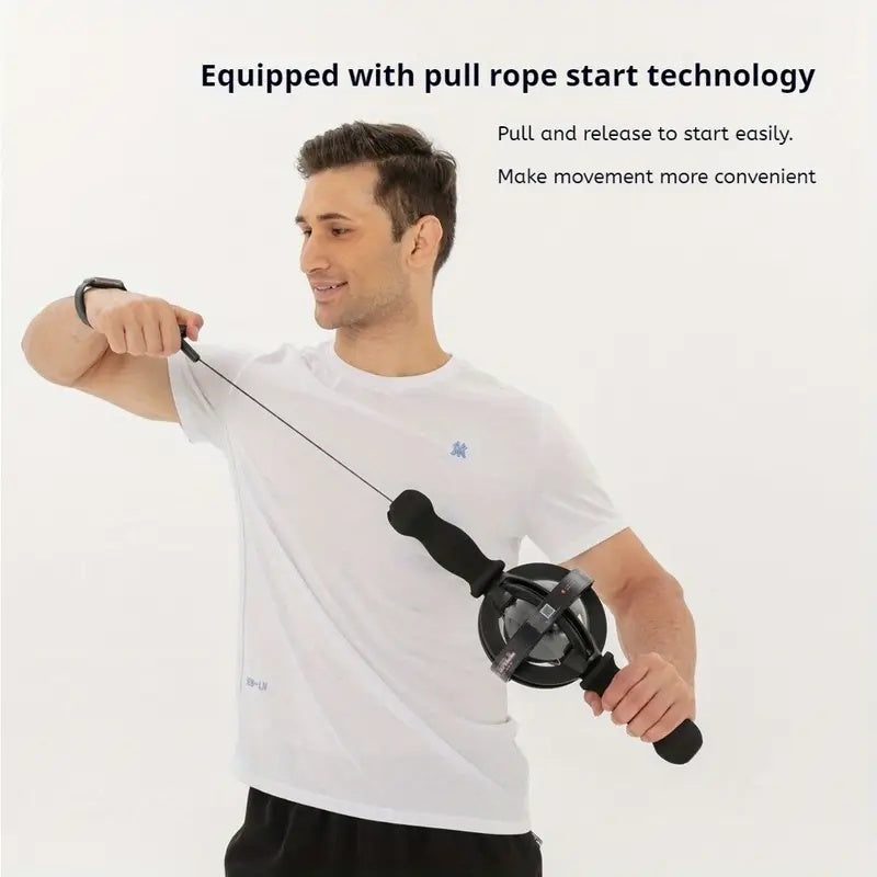 1pc Black Gyro Fitness Trainer Stainless Steel Core Wrist Forearm