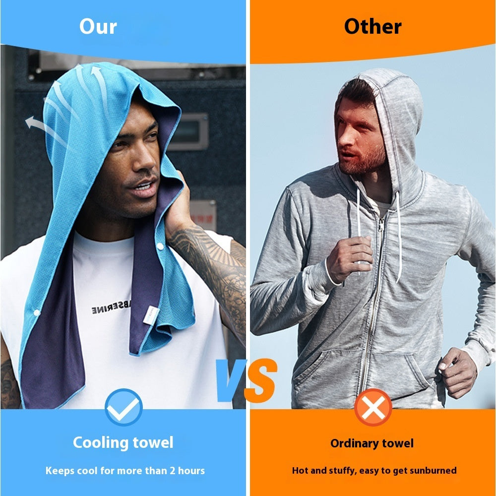 Quick Drying Sports Towel U-shaped Hoodie Cooling Towel Yoga