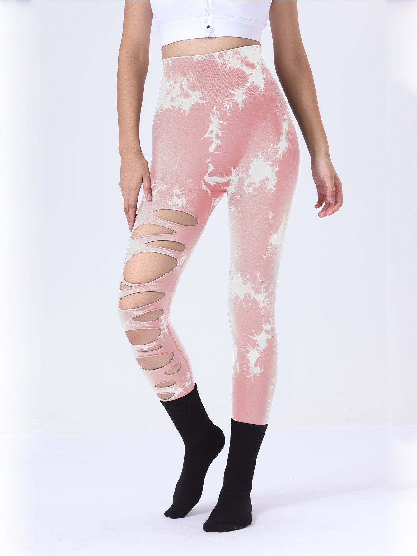 4 Pack Tie-dye Workout Leggings For Women High Waist
