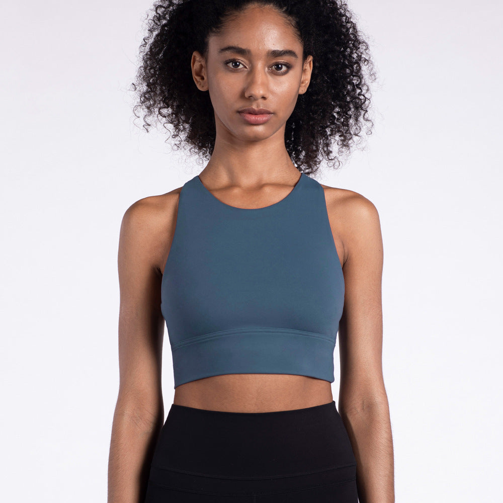 Fitness Cross Back Underwear Strappy Longline Yoga Bras Tops