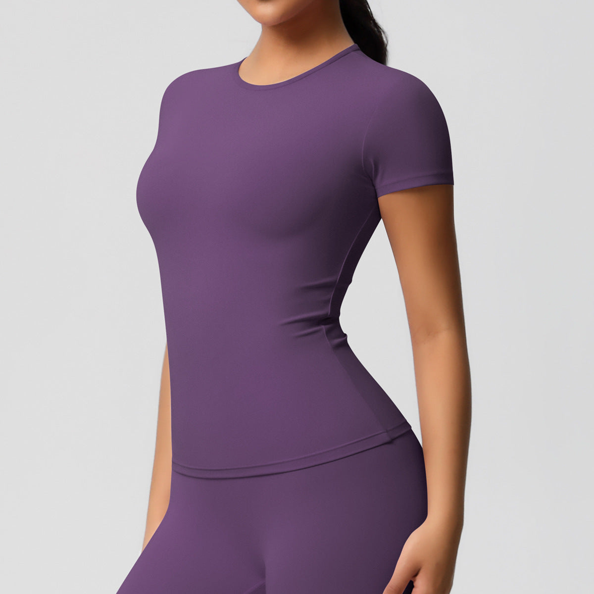 Silky Quick-Dry Yoga Tee - Gym Run Outdoor Top