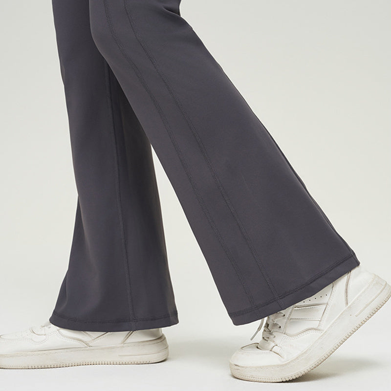 High Waist Zipper Bell-bottom Trousers For Women Slimming Butt