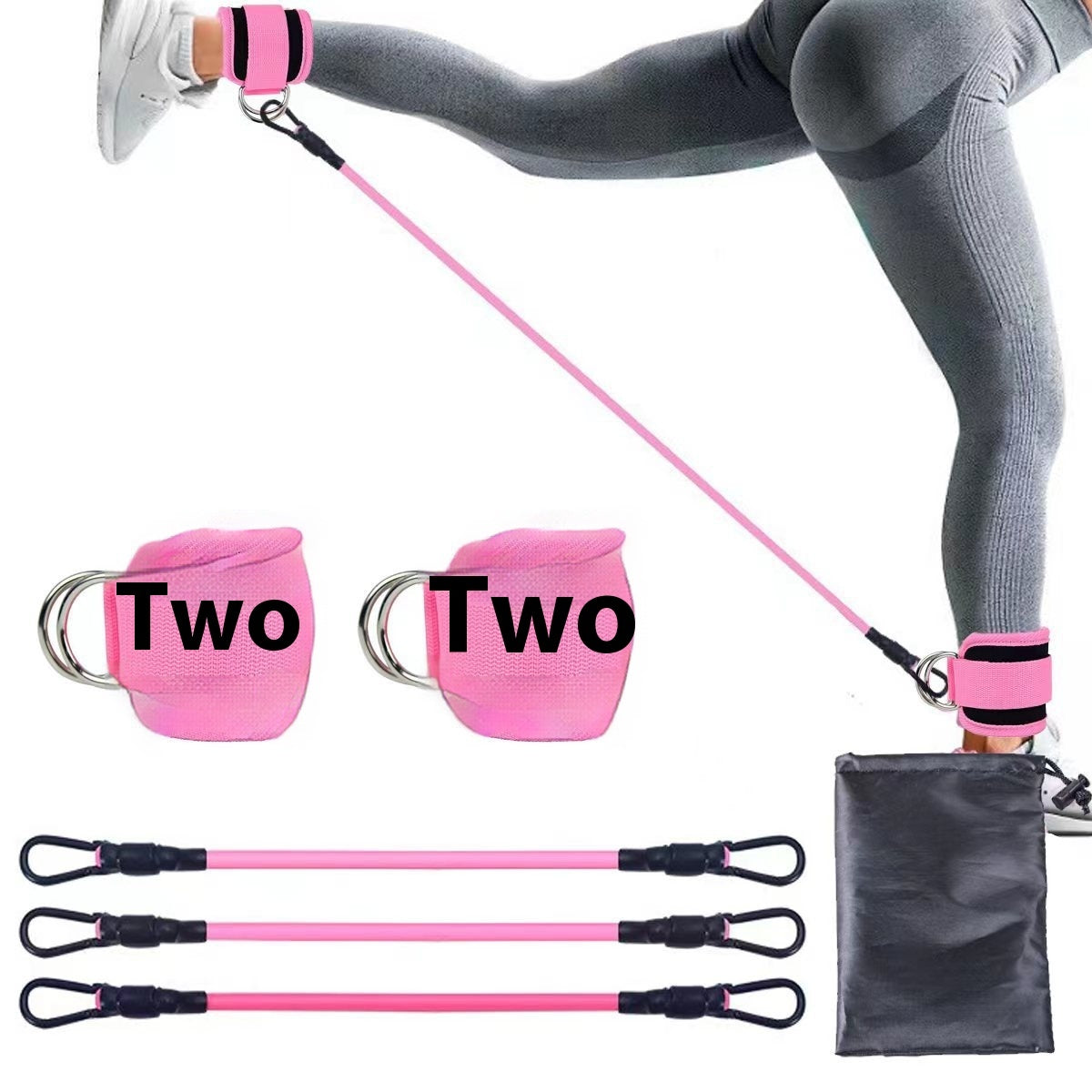 Ankle Strap Resistance Bands Hip Leg Strength Pull Rope Fitness