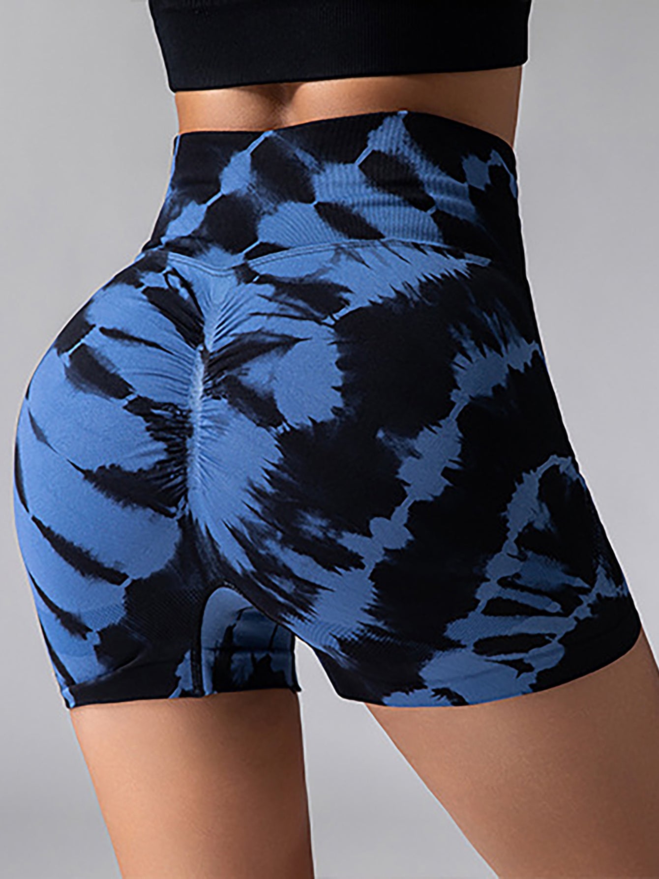 Tie Dye V-Back Yoga Biker Shorts Elevate Your Workout Style
