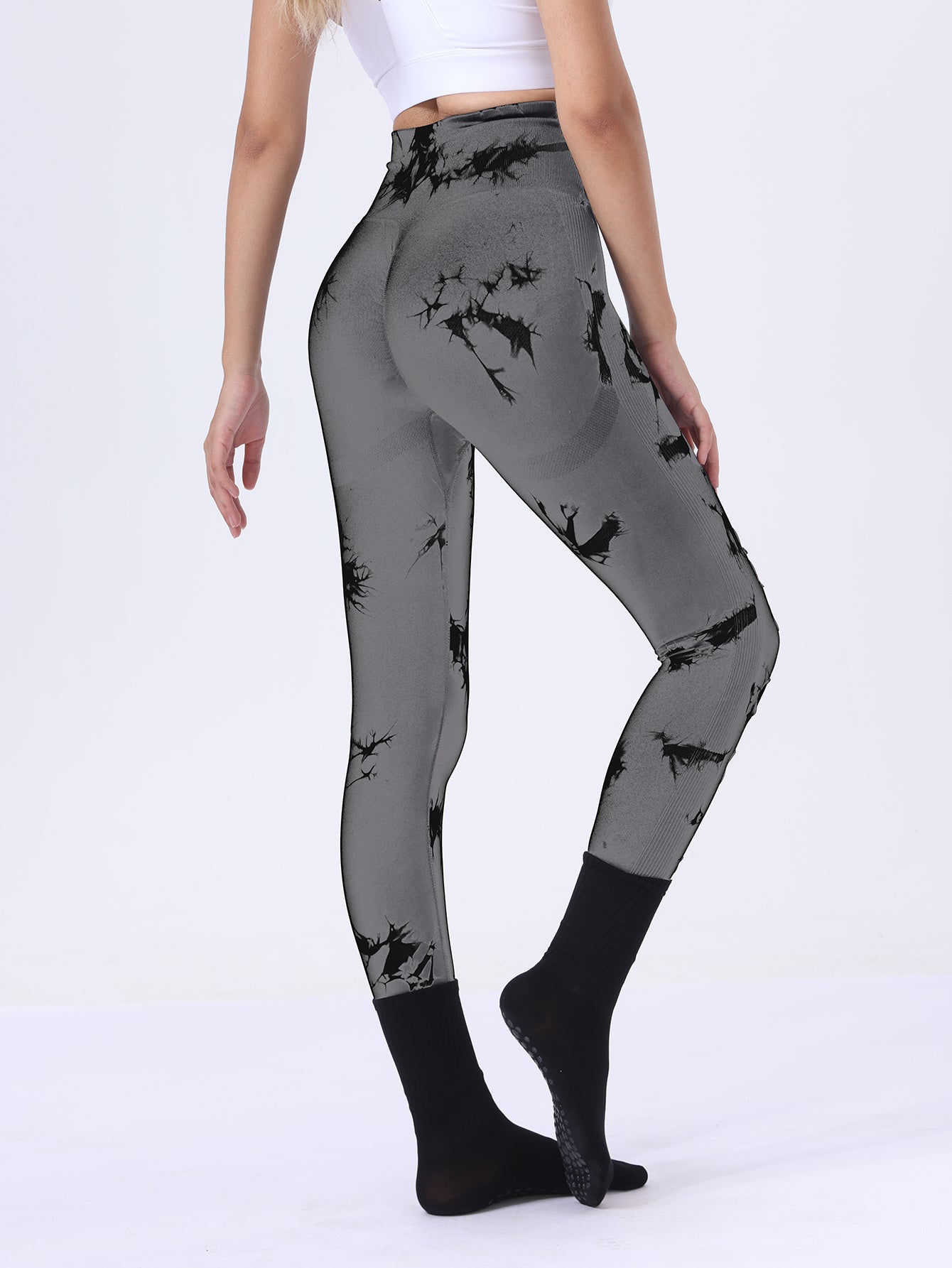Butt Lifting Yoga Gym Athletic Pants, Hollow Out Sports Leggings
