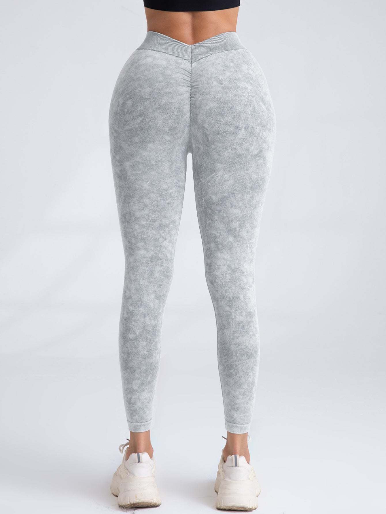 5 Pack V-Back Scrunch Butt Workout Leggings Women Gym Yoga