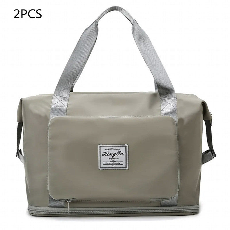Foldable Large Capacity Women Gym Bags Shoulder Bag