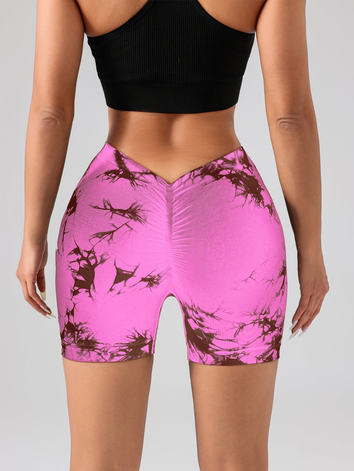 3 PACK Tie Dye Active Wear Shorts Women Workout Shorts