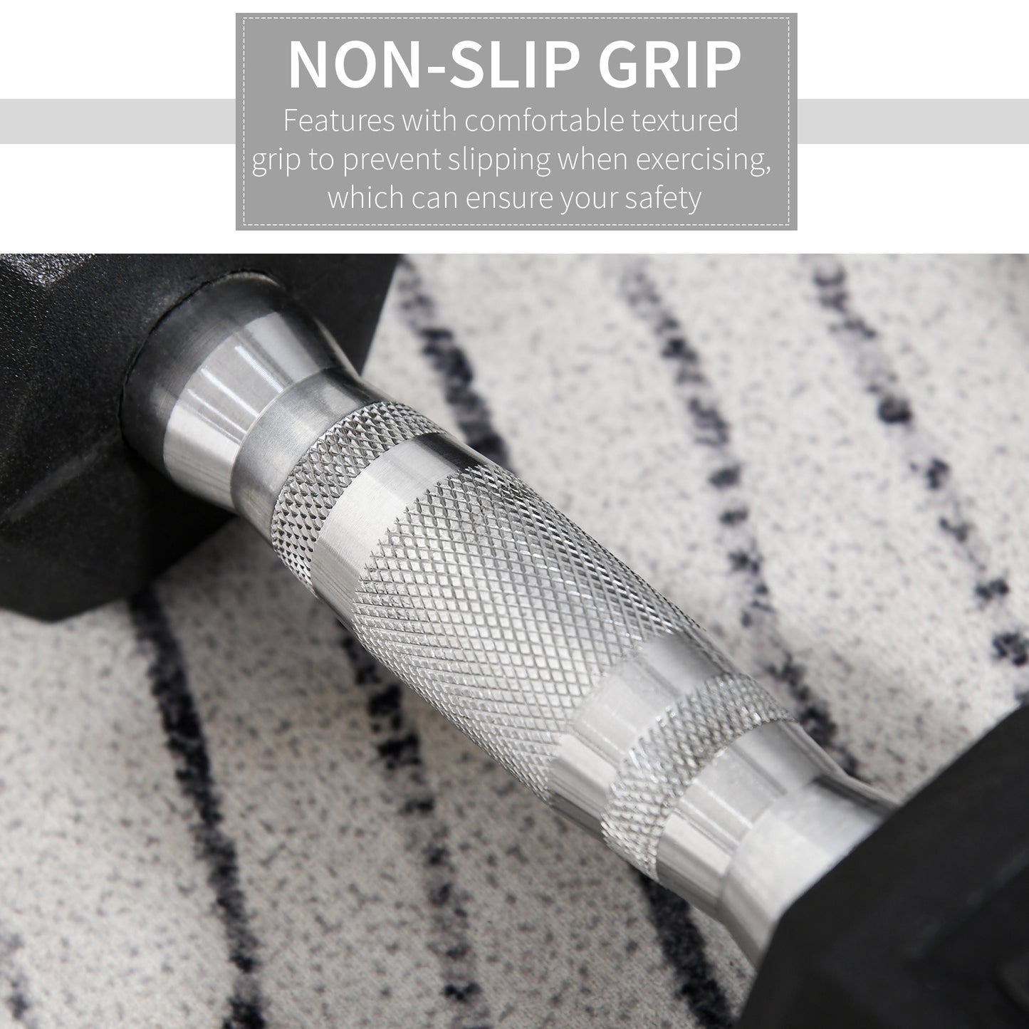 Rubber Dumbbell Set Sports Hex Weight Sets Home Gym Fitness