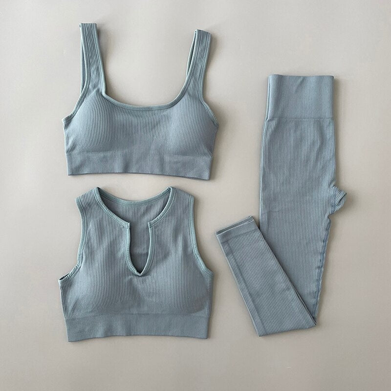 Seamless Yoga Clothing Set Workout Sportswear