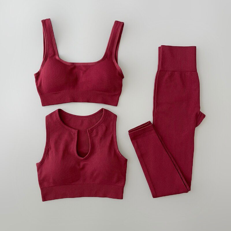 Seamless Yoga Clothing Set Workout Sportswear
