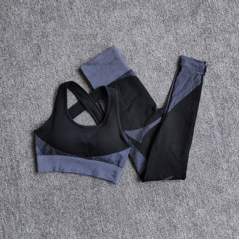 Women Fitness Sport Yoga Suit Seamless Women Yoga Sets