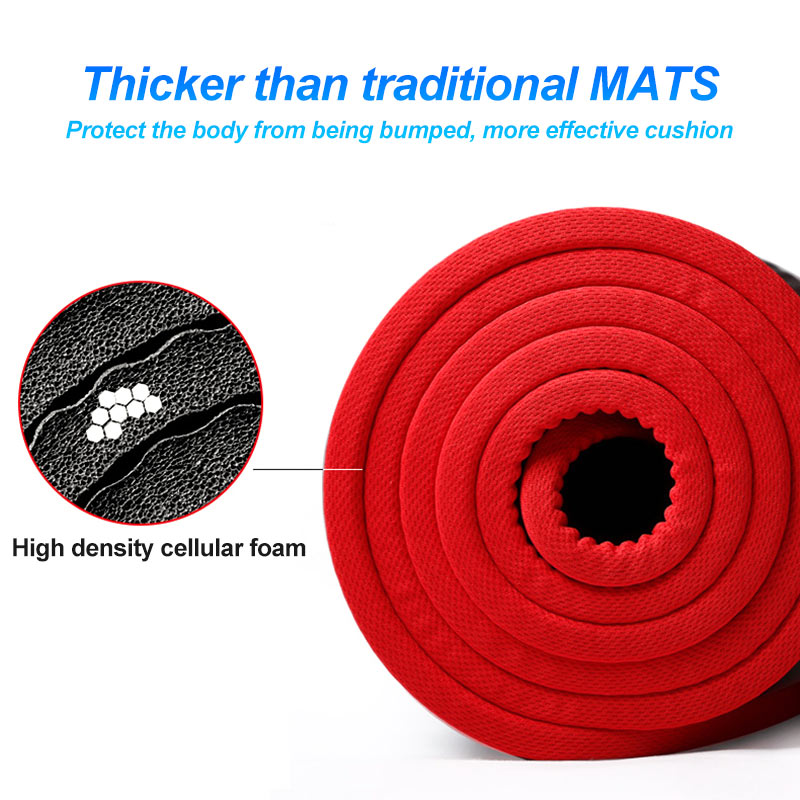 10mm Non-Slip Yoga Mat Thickened NBR Gym Mats