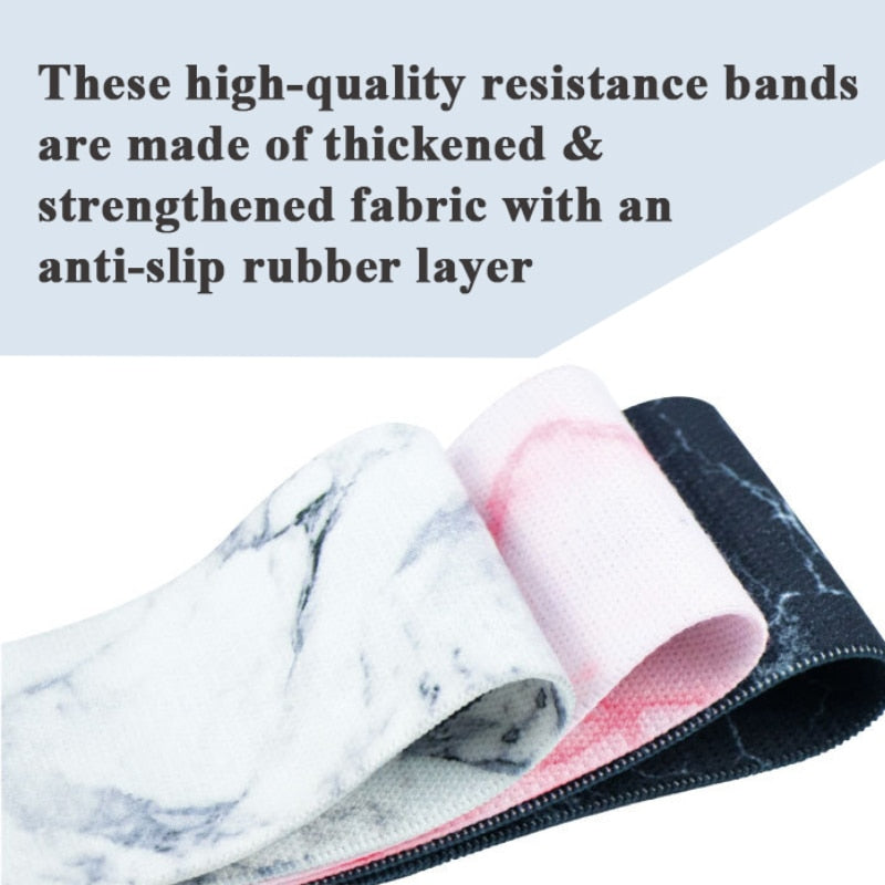 Resistance Bands Set Fitness Exercise Elastic Booty Bands