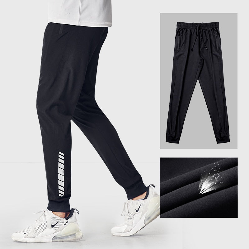 Quick Drying Sport Pants Men Running Pants With Zipper