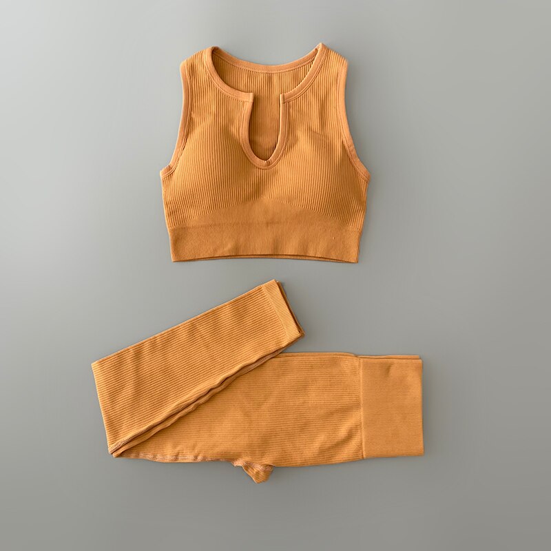 Seamless Yoga Clothing Set Workout Sportswear