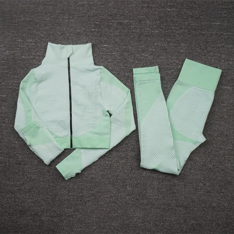 Seamless Women Yoga Sets Female Sport Gym