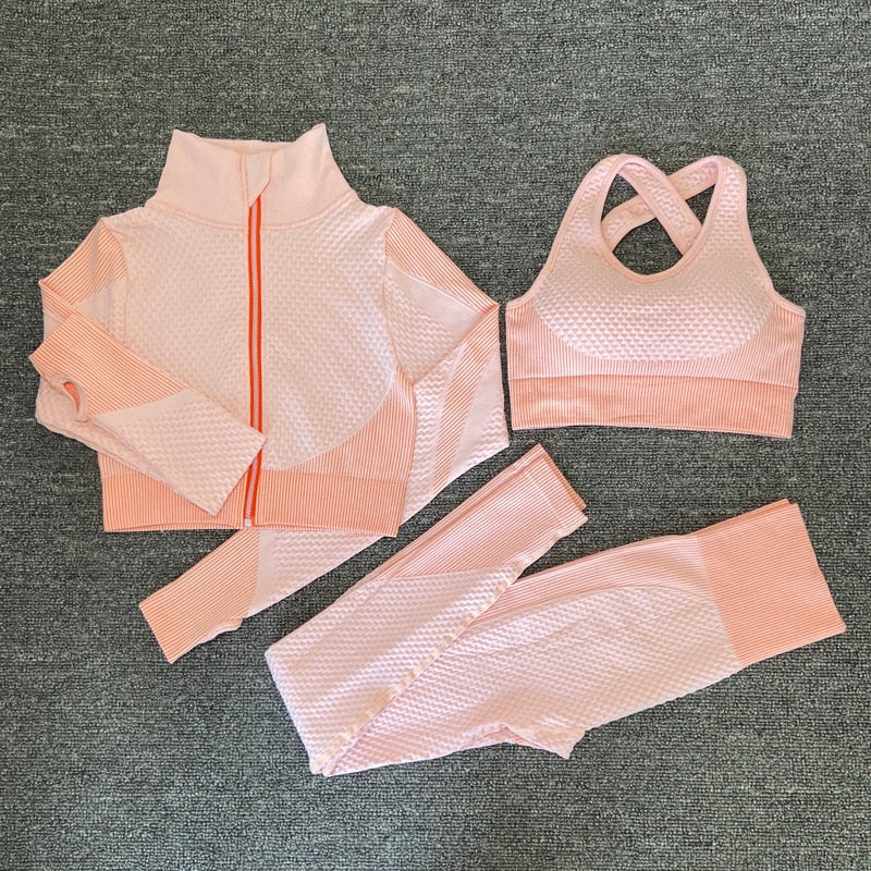 Seamless Women Yoga Sets Female Sport Gym