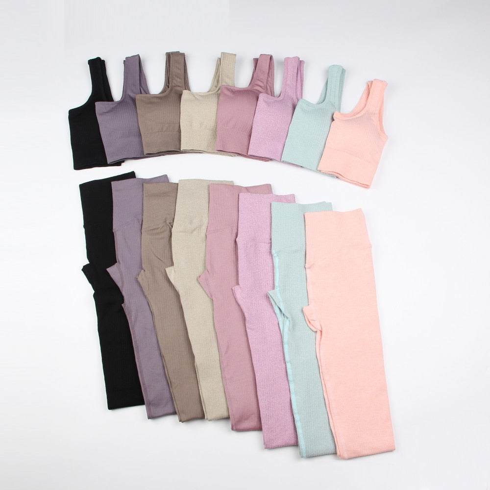 Gym Clothing Seamless Leggings Women Yoga Set