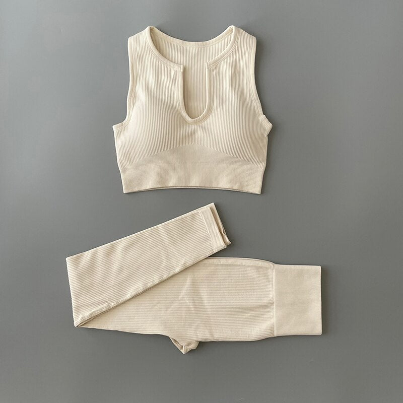 Seamless Yoga Clothing Set Workout Sportswear